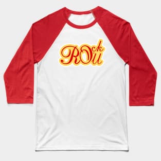 Rock N Roll Music Baseball T-Shirt